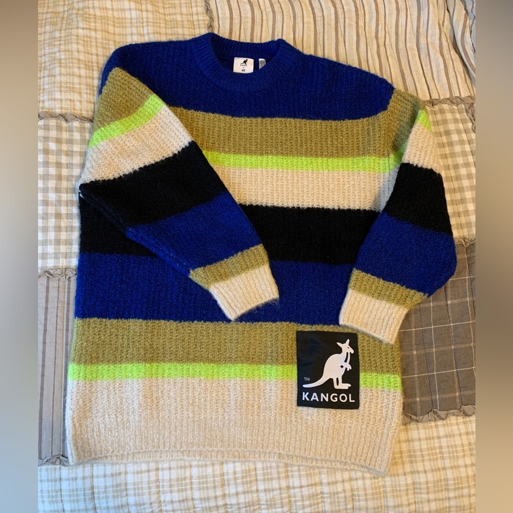 Kangol X H&M Striped Oversized Sweater | Kangol Collab Color Block Sweater